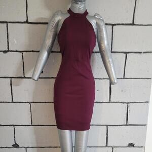 3/$40 LULUS- NWT- Sexy  Burgundy Halter Dress Size S